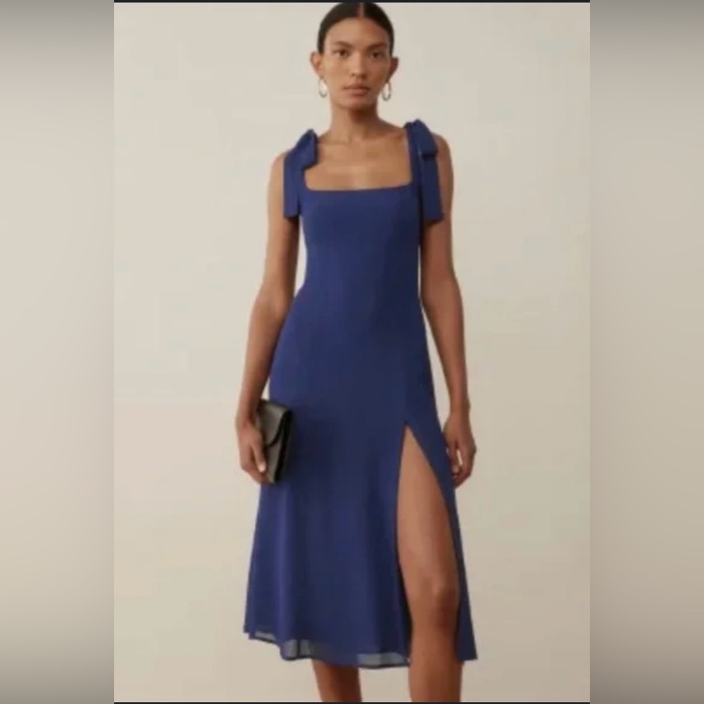 Reformation blue dress
